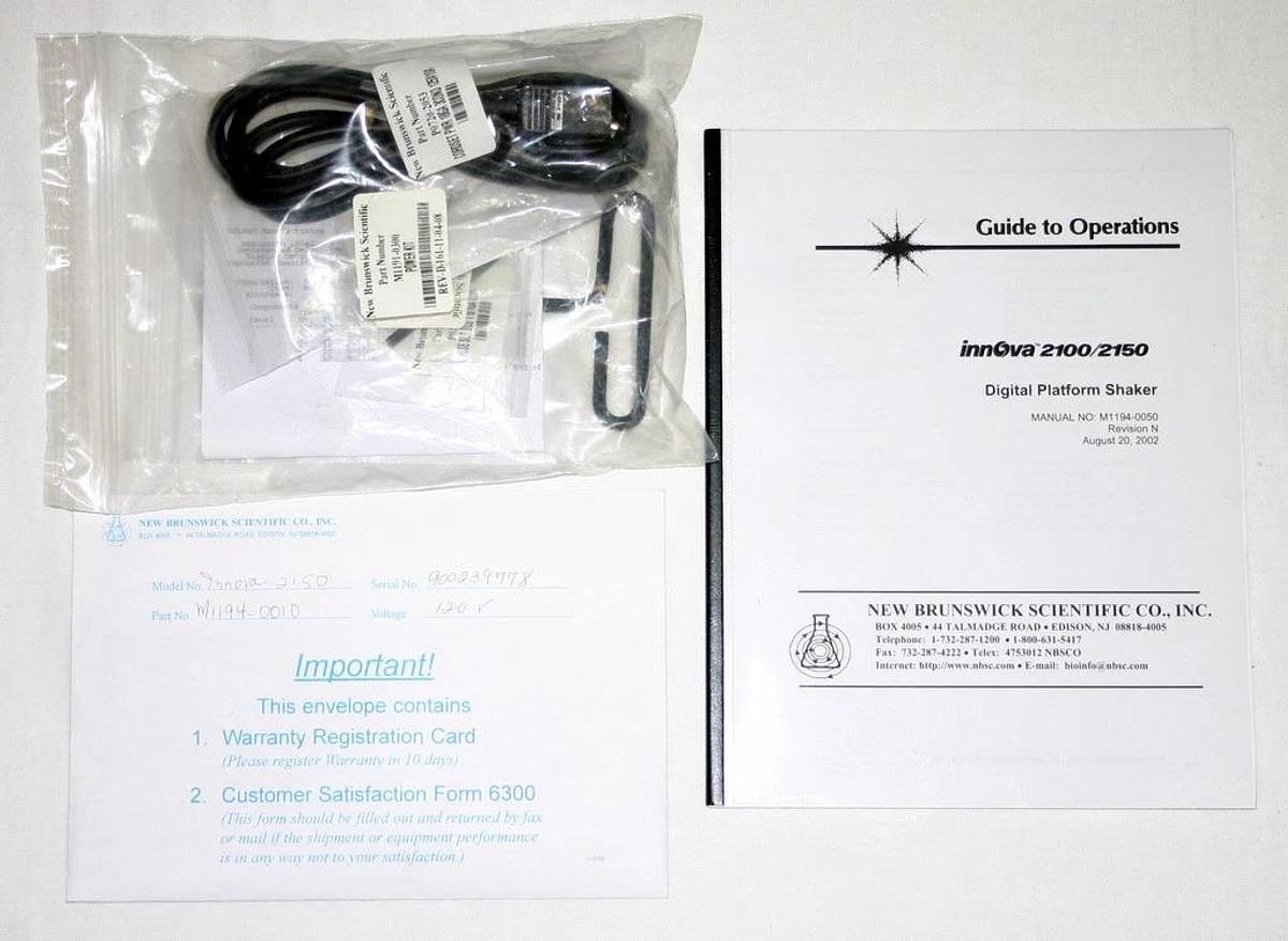 Used EPPENDORF NEW BRUNSWICK DIGITAL GYROTORY PLATFORM SHAKER, MODEL INNOVA 2150, NIB