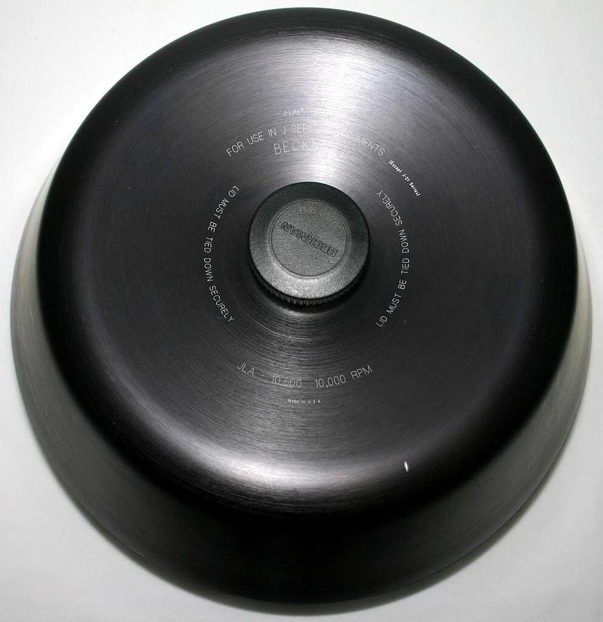 BECKMAN FIXED ANGLE ROTOR, MODEL JLA-10.500, 6 x 500 ML, INCLUDES CANISTERS