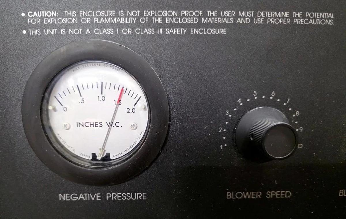 Used LABCONCO MULTI-HAZARD PROTECTOR GLOVE BOX, MODEL 50655-00