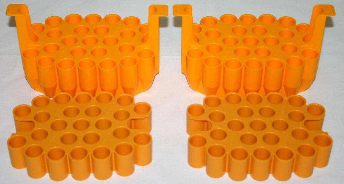 Used EPPENDORF S-4 X 1000 ROTOR ADAPTER, MODEL 5920716000, 27 X 5 AND 15 ML CONICAL