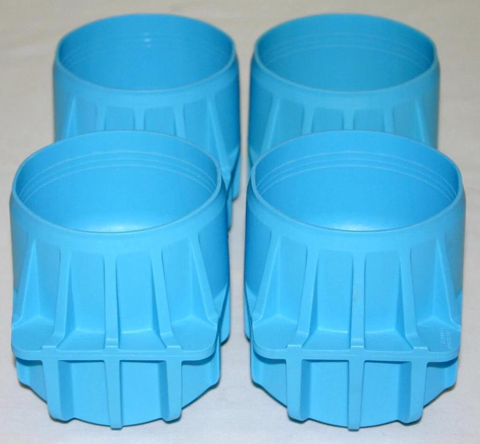 Used BECKMAN COULTER 500 ML CONICAL ADAPTERS, BLUE, MODEL 392078 FOR JS-5.3 ROTOR
