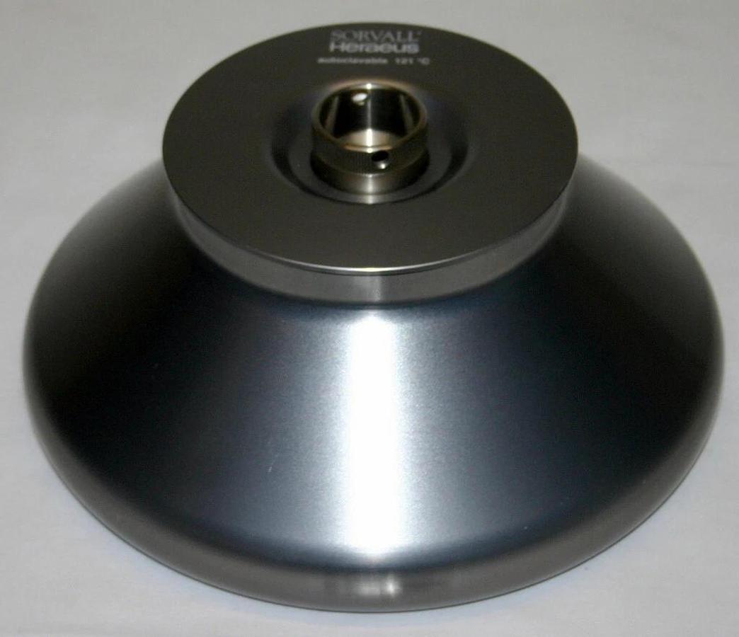 SORVALL HERAEUS FIXED ANGLE ROTOR, MODEL 75003057 WITH 50 ML CONICAL ADAPTER