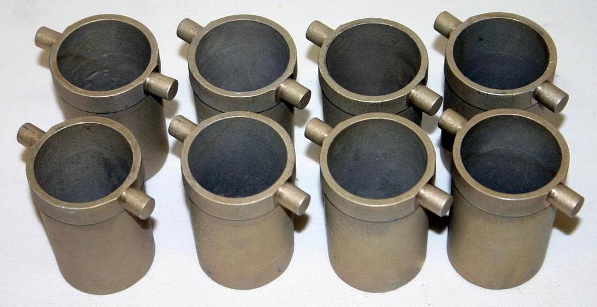 Used IEC CUPS, MODEL 362, 6 ½" BABCOCK BOTTLE,  BAG OF EIGHT, MATCHED WEIGHTS, NEW
