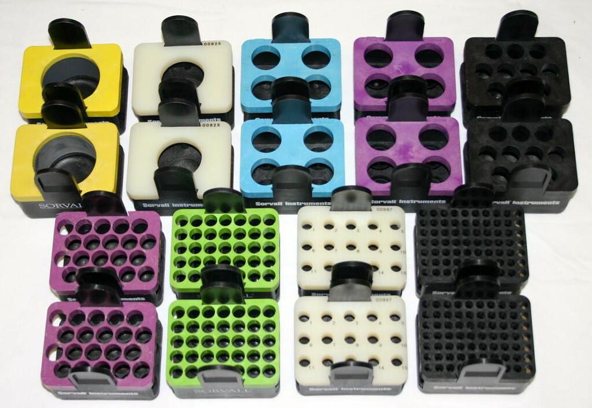 Used SORVALL ADAPTERS FOR H-1000B, H-1000, H-2000B, H-2000 AND RTH-250 ROTORS