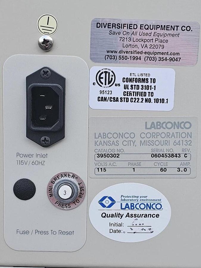Used LABCONCO 3 FOOT XPERT FILTERED BALANCE ENCLOSURE SYSTEM, MODEL 3950302