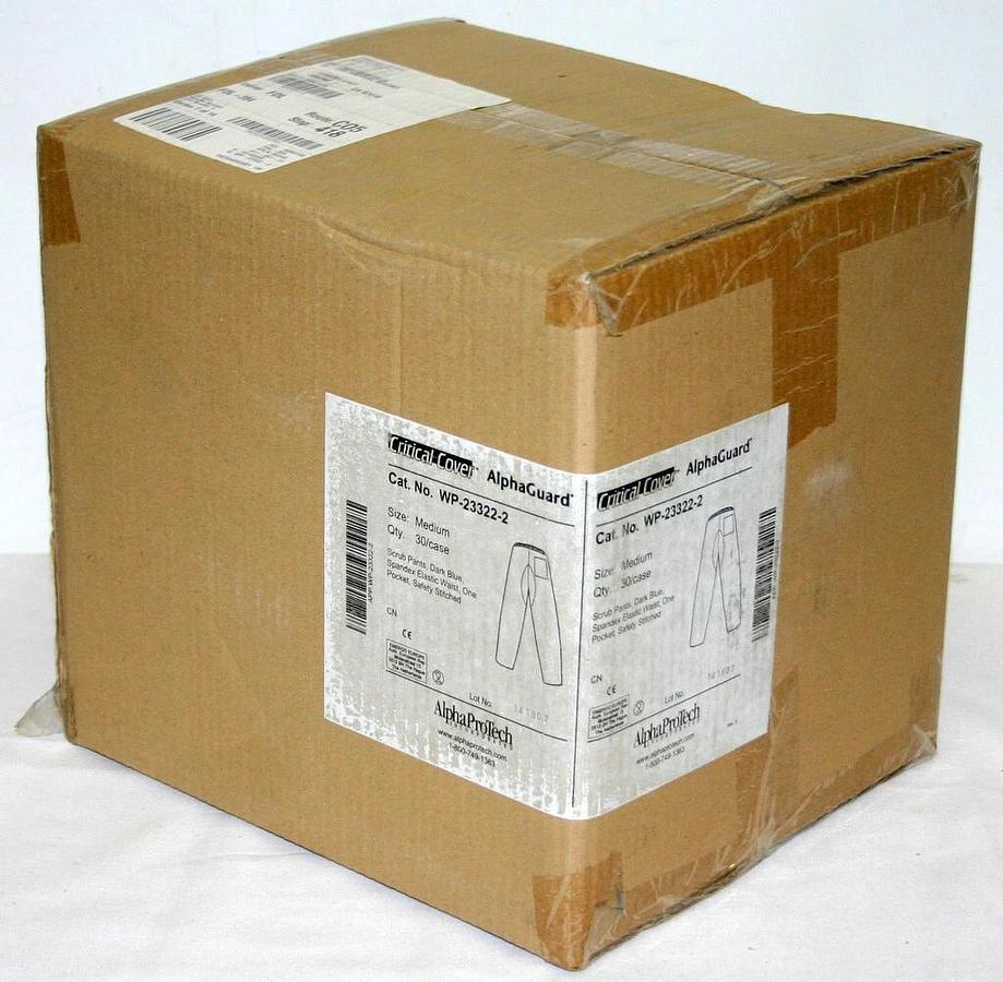 ALPHA PRO TECH CRITICAL COVER SCRUB PANTS, DARK BLUE, MEDIUM, 30/CS, WP-23322-2