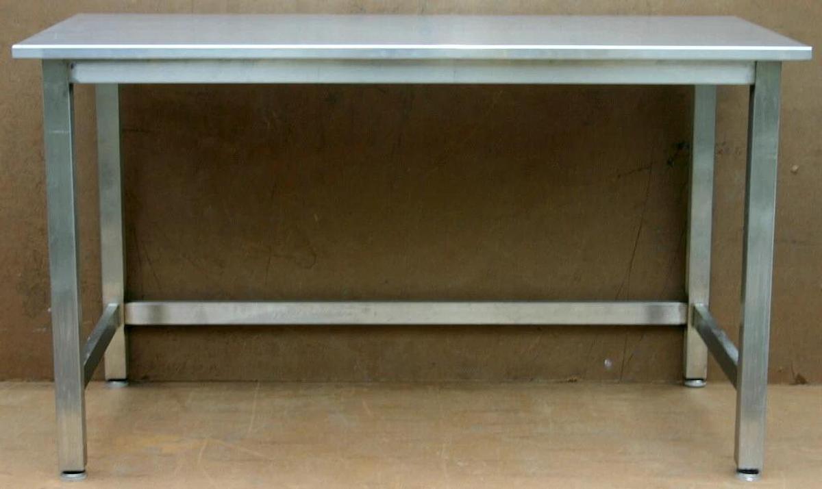 Used METRO, ULINE STAINLESS STEEL LAB CLEANROOM TABLE C FRAME, 60L X 30W X 34H
