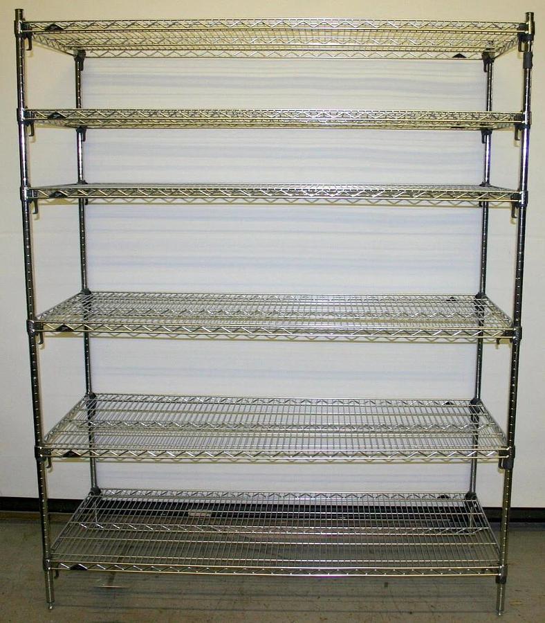 Used METRO SUPER ADJUSTABLE CHROME WIRE SHELF, SHELVING RACK UNITS, 6 DIFFERENT SIZES