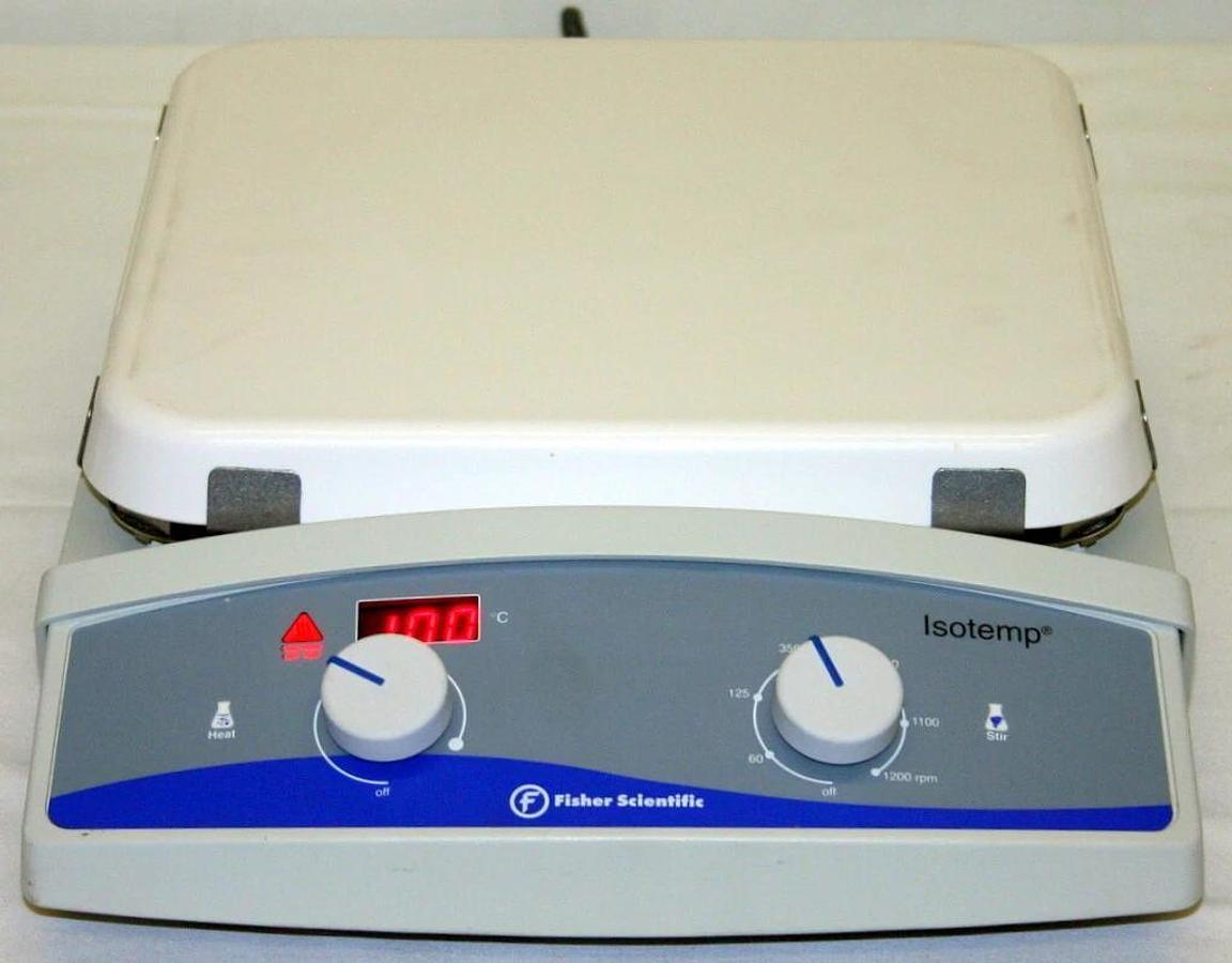 FISHER ISOTEMP HOT PLATE STIRRER, MODEL 11-100-100SH, 10" X 10" CERAMIC TOP