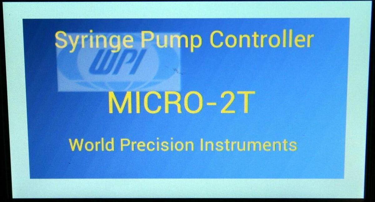 WORLD PRECISION INSTRUMENTS WPI MICROSYRINGE PUMP INJECTOR  MICRO-2T PUMP UMP3