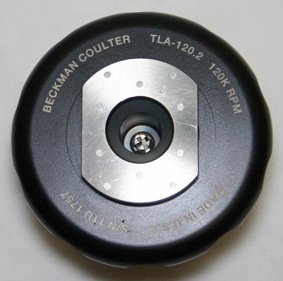 BECKMAN COULTER ULTRACENTRIFUGE FIXED ANGLE ROTOR, MODEL TLA-120.2, 10 x 2.0 ML