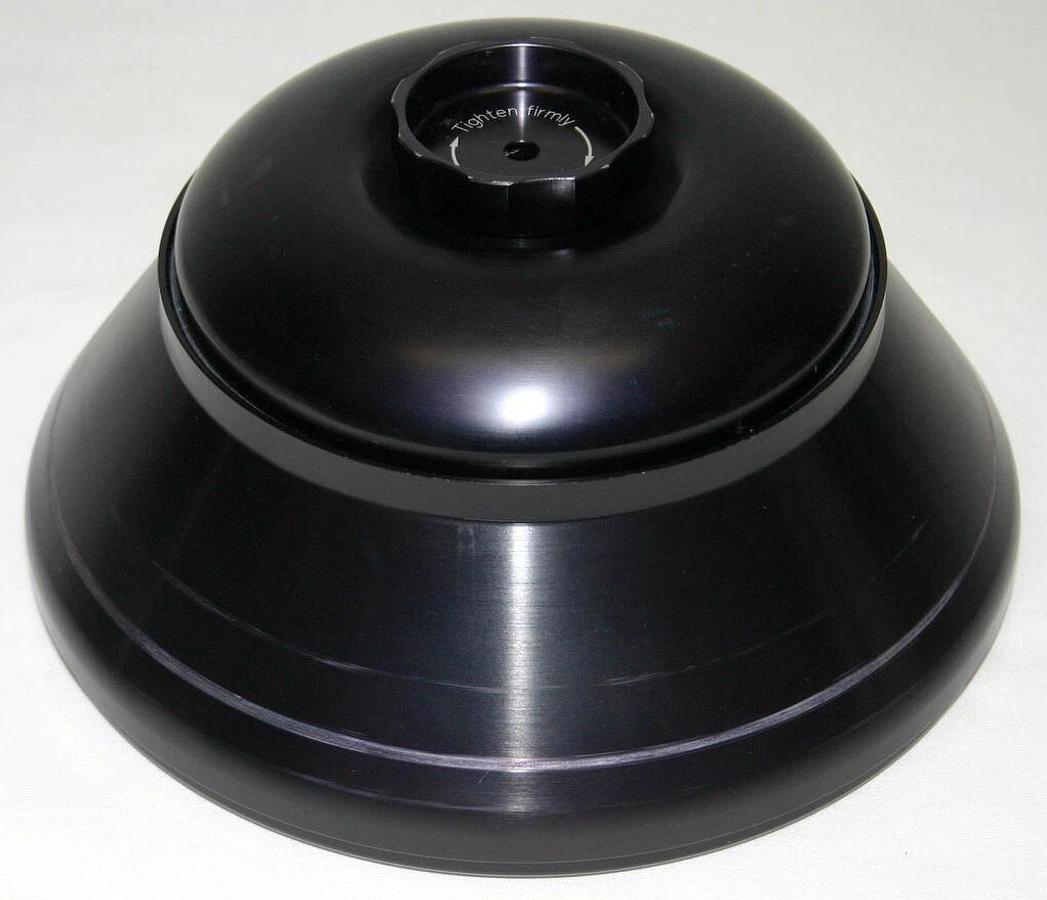 Used EPPENDORF FIXED-ANGLE 6-PLACE ROTOR, MODEL F-34-6-38, 85 ML TUBE CAPACITY