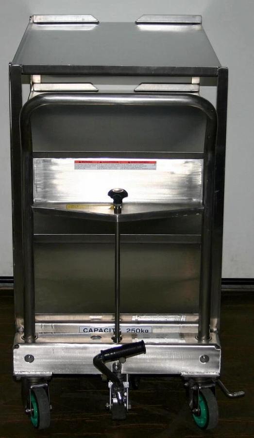VESTIL STAINLESS STEEL HYDRAULIC SCISSOR LIFT CART, MODEL CART-550-SS
