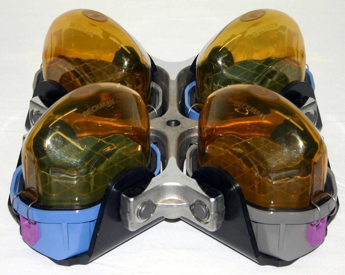 Used BECKMAN SWINGING-BUCKET ROTOR, MODEL PTS-2000 WITH TUBE CANNISTERS