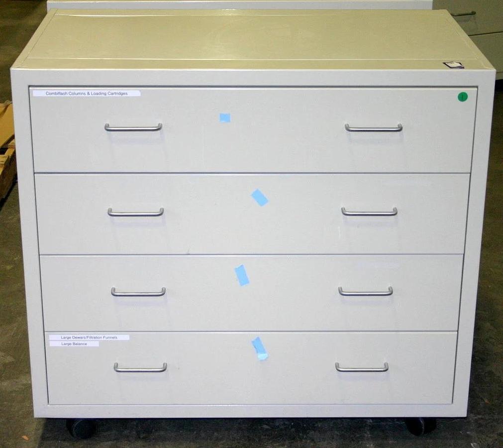 Used LF SYSTEMS LABORATORY CABINETS, CASEWORK 18 FEET WITH WHEELS, PRICE IS PER FOOT