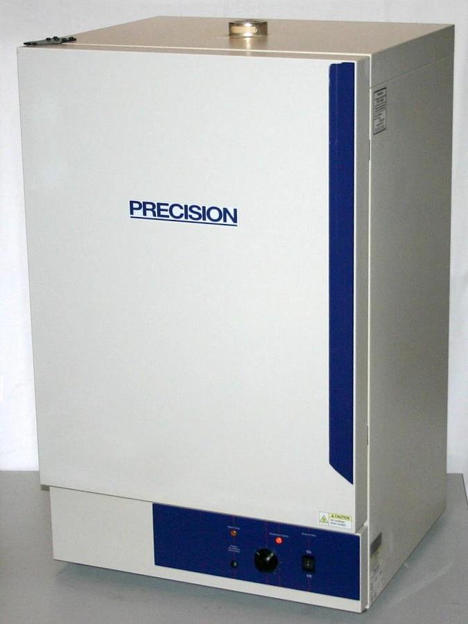 Used PRECISION MECHANICAL-CONVECTION FORCED AIR OVEN, MODEL 45EM, CATALOG 51221135