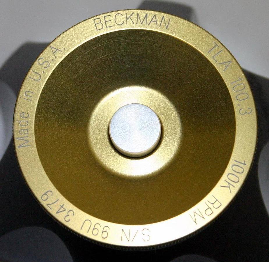 Used BECKMAN ULTRACENTRIFUGE FIXED ANGLE TITANIUM ROTOR, MODEL TLA-100.3, 6 x 3.5 ML