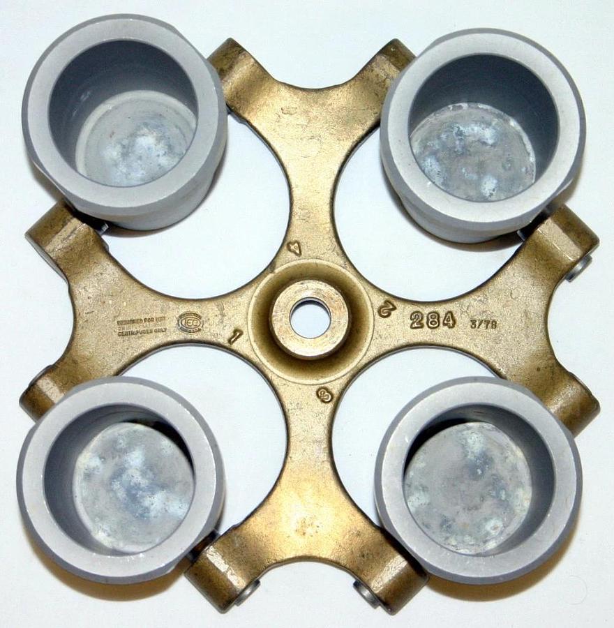 Used IEC SWINGING BUCKET ROTOR, MODEL 284, WITH FOUR 250ML BUCKETS, MODEL 384