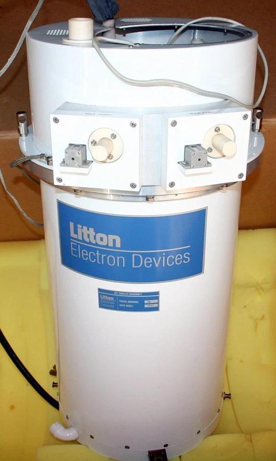 Used LITTON ELECTRON DEVICES IOT INDUCTIVE OUTPUT TUBE TROLLEY ASSEMBLY