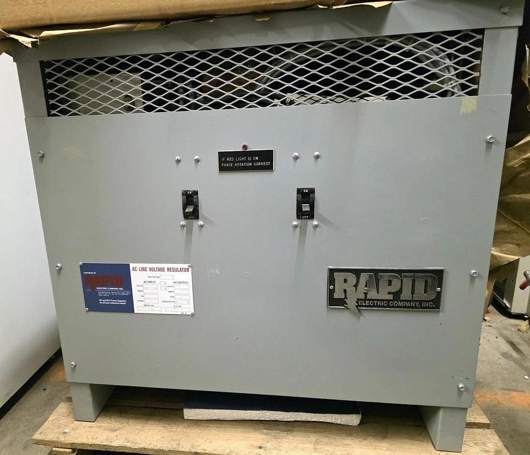 RAPID ELECTRIC AC LINE VOLTAGE REGULATOR 15 KVA 120 VOLT 3 PHASE 72 AMP OUTPUT
