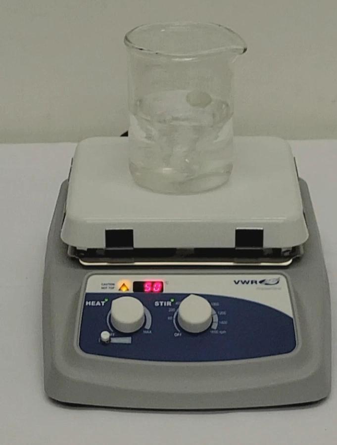 VWR ADVANCED HOT PLATE STIRRER, MODEL NO97042-642, CERAMIC TOP PLATE 7" X 7"