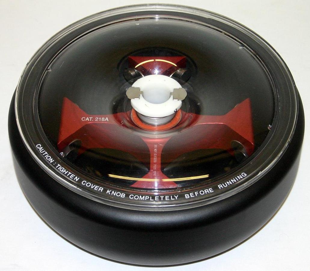 IEC WINDSHIELDED SWINGING BUCKET ROTOR, MODEL 218A, NO BUCKETS