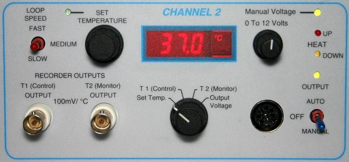 WARNER INSTRUMENT DUAL AUTOMATIC TEMPERATURE CONTROLLER, MODEL TC-344B