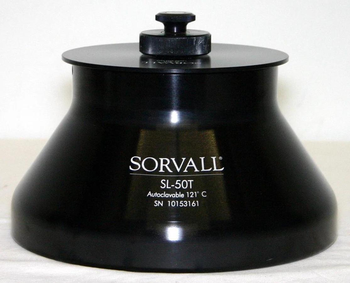 Used SORVALL SUPER-LITE FIXED ANGLE ROTOR, MODEL SL-50T, 8 x 50 ML, 18,500 MAX RPM