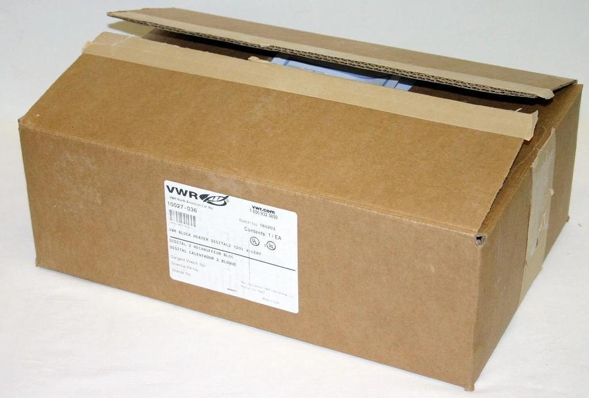 Used VWR DIGITAL DUAL DRY BLOCK HEATER, MODEL 10027-036 WITH CAL CERIFICATE AND PROBE