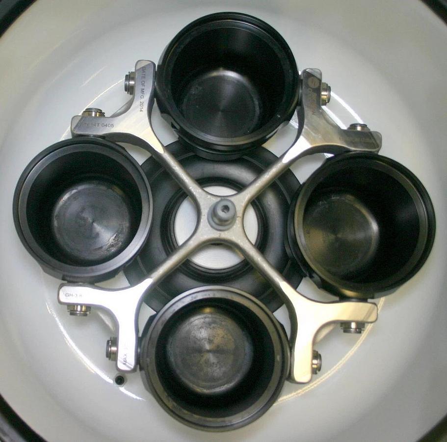 Used BECKMAN COULTER CENTRIFUGE, MODEL ALLEGRA-6R WITH GH-3.8 ROTOR AND BUCKETS