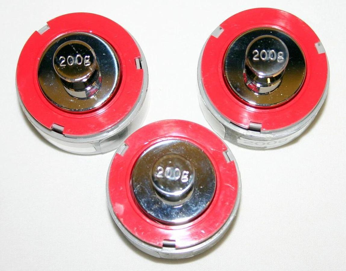 Used TROEMNER ANALYTICAL PRECISION CLASS 3 INDIVIDUAL ASTM CALIBRATION WEIGHTS, 200 G