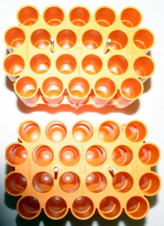 Used EPPENDORF S-4 X 1000 ROTOR ADAPTER, MODEL 5920710001, 22 X 5ML AND 15ML