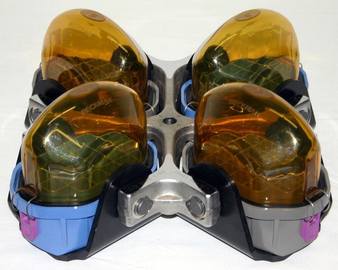 Used BECKMAN SWINGING-BUCKET ROTOR, MODEL PTS-2000 WITH TUBE CANNISTERS