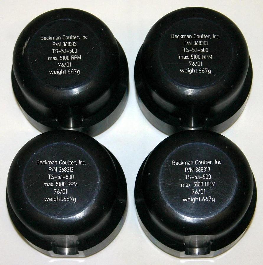 Used BECKMAN COULTER SWINGING-BUCKET ROTOR, MODEL TS-5.1-500, 4 X 500 ML