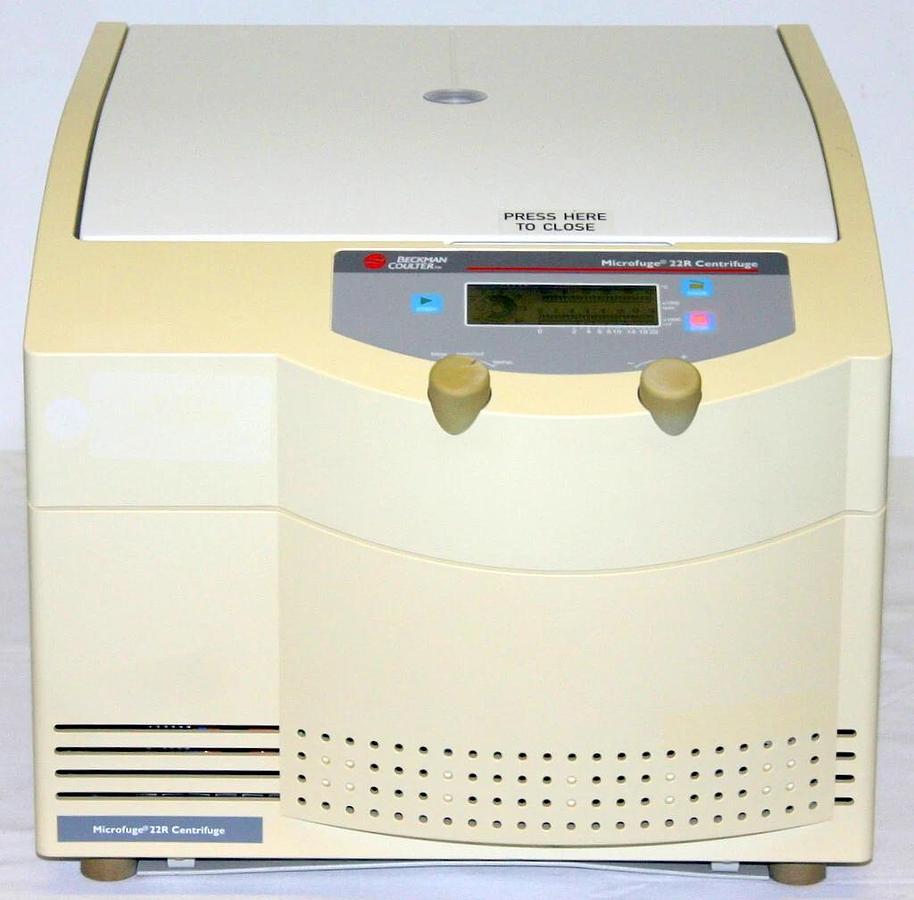 Used BECKMAN COULTER REFRIGERATED MICROCENTRIFUGE, MODEL MICROFUGE 22R