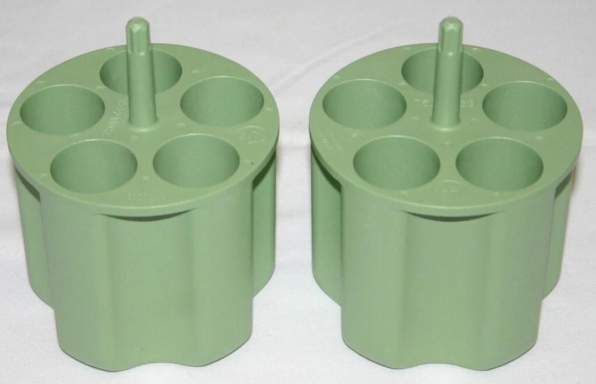Used THERMO SORVALL ADAPTER, MODEL 75006533, 7500 6533, 5 x 50mL CONICAL, LT. GREEN 2