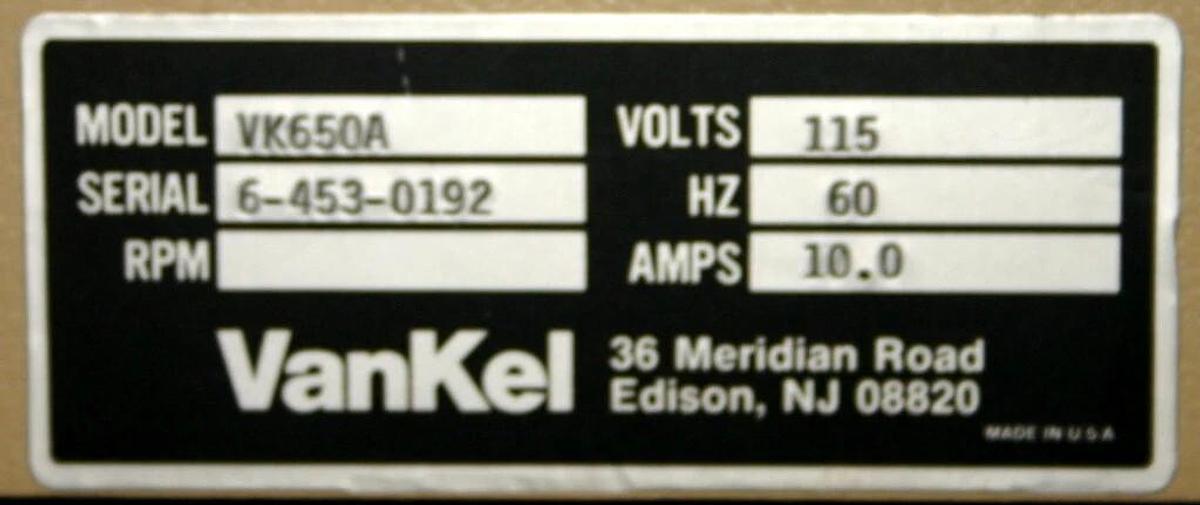 Used VANKEL DISSOLUTION TESTING STATIONS, MODEL VK6010-8 WITH VK650A CIRCULATOR