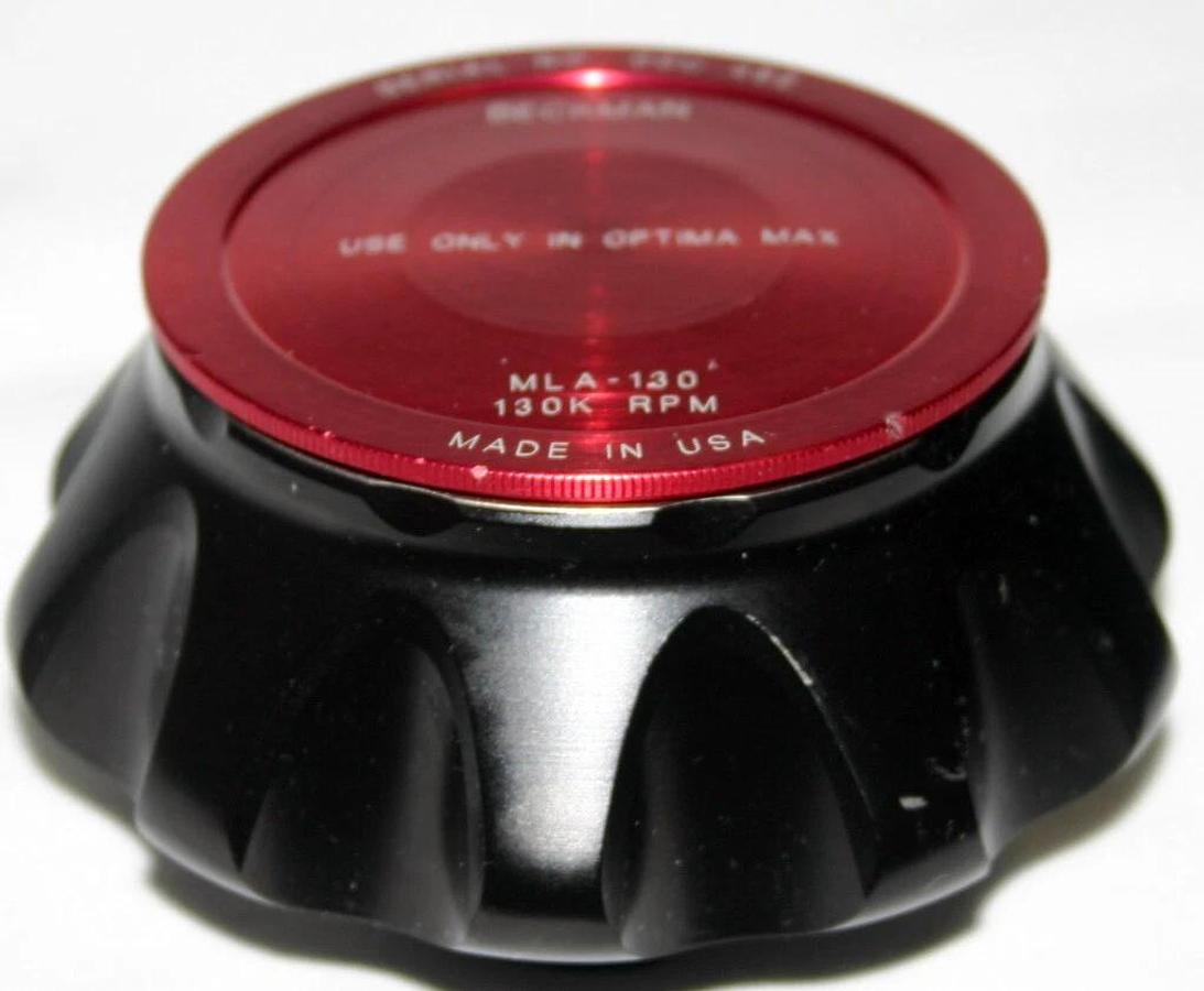 Used BECKMAN ULTRACENTRIFUGE FIXED ANGLE TITANIUM ROTOR, MODEL MLA-130, 10 x 2.0ML