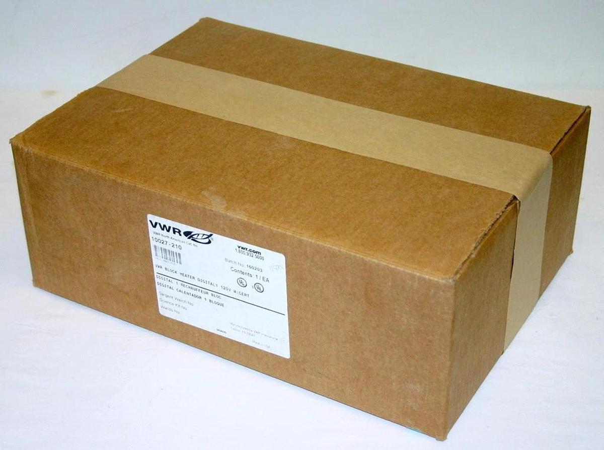 Used VWR DIGITAL SINGLE DRY BLOCK HEATER, MODEL 10027-210 + CAL CERTIFICATE AND PROBE