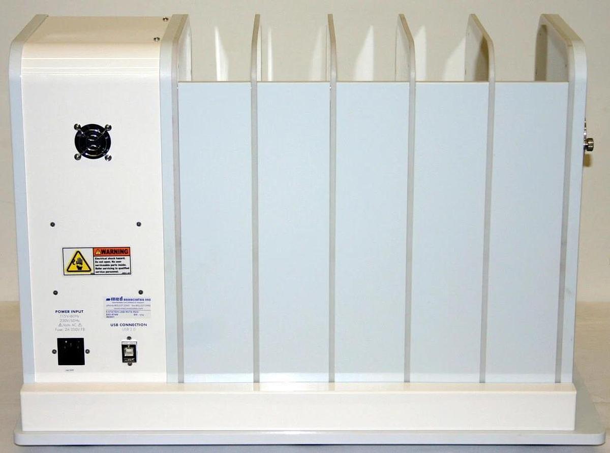 Used MED ASSOCIATES 5 LANE MOUSE TREADMILL, ROTA-ROD, ROTAROD, ROTOROD MODEL ENV-574M