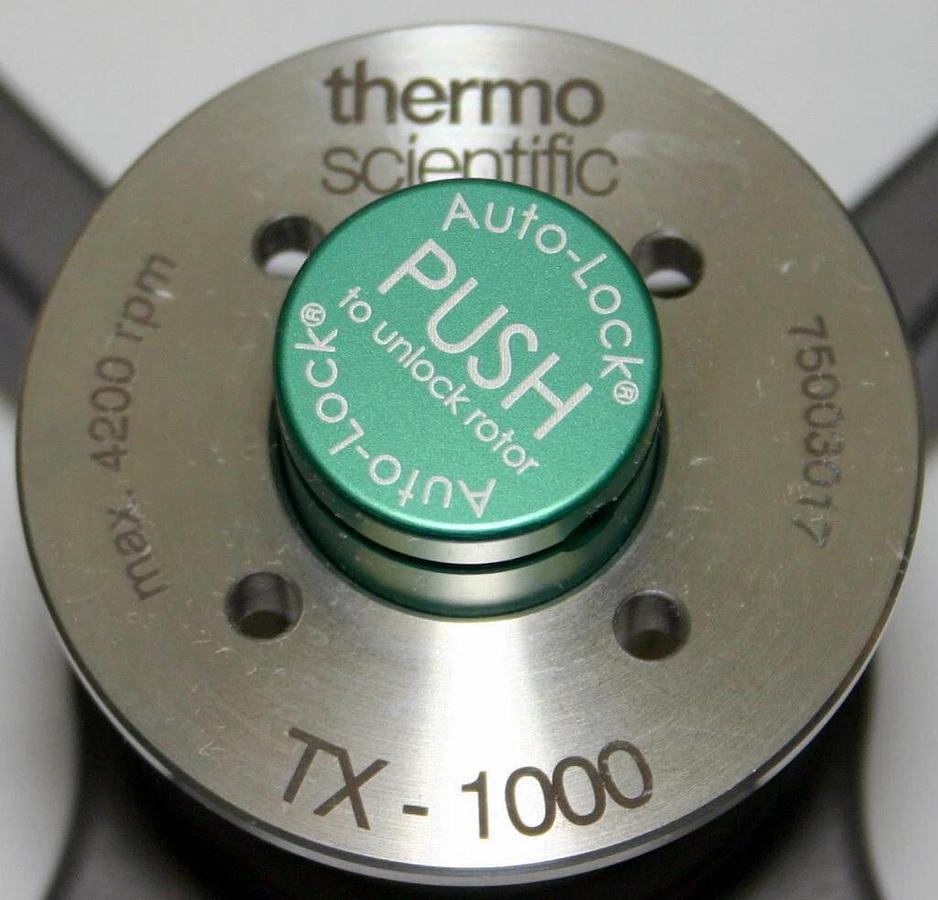 THERMO SCIENTIFIC SORVALL SWINGING BUCKET ROTOR, MODEL TX-1000, P/N 75003017