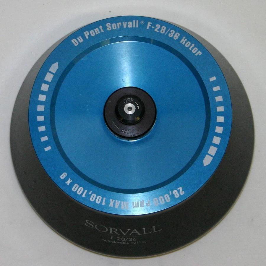 Used SORVALL SUPERSPEED FIXED ANGLE ROTOR, MODEL F-28/36, 12 X 36 ML