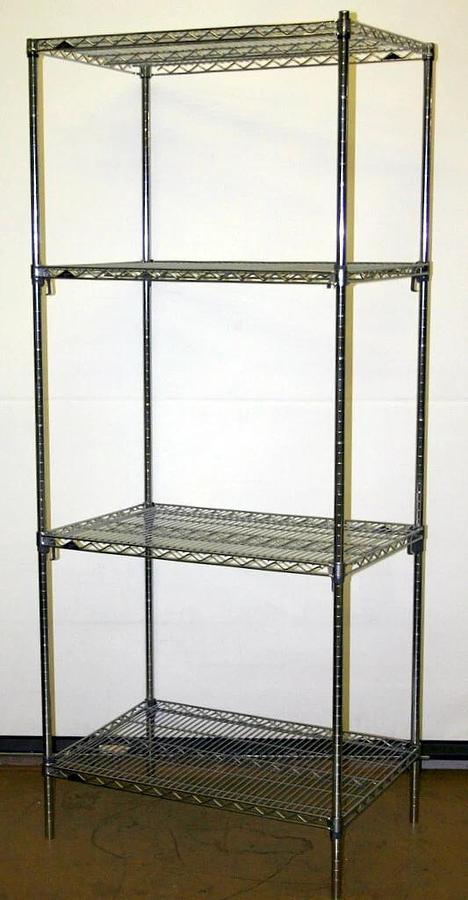 Used METRO SUPER ADJUSTABLE CHROME WIRE SHELF, SHELVING RACK UNITS, 6 DIFFERENT SIZES