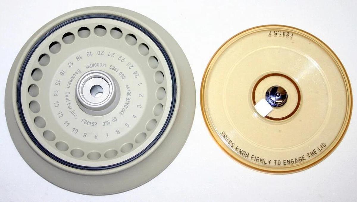 Used BECKMAN COULTER FIXED ANGLE ROTOR, 24 X 2.0ML, MODEL F241.5P, 14000 MAX RPM