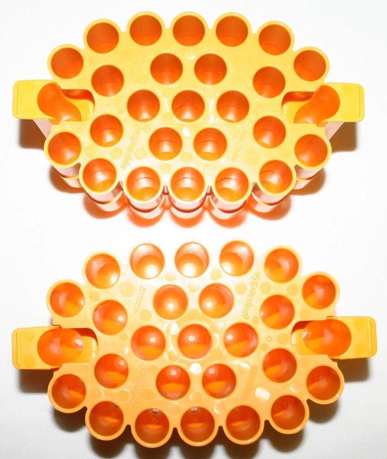 Used EPPENDORF S-4 X 1000 ROTOR ADAPTER, MODEL 5920716000, 27 X 5 AND 15 ML CONICAL