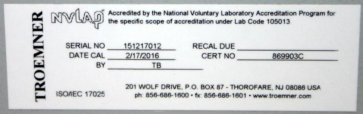 Used VWR DIGITAL SINGLE DRY BLOCK HEATER, MODEL 10027-210 + CAL CERTIFICATE AND PROBE