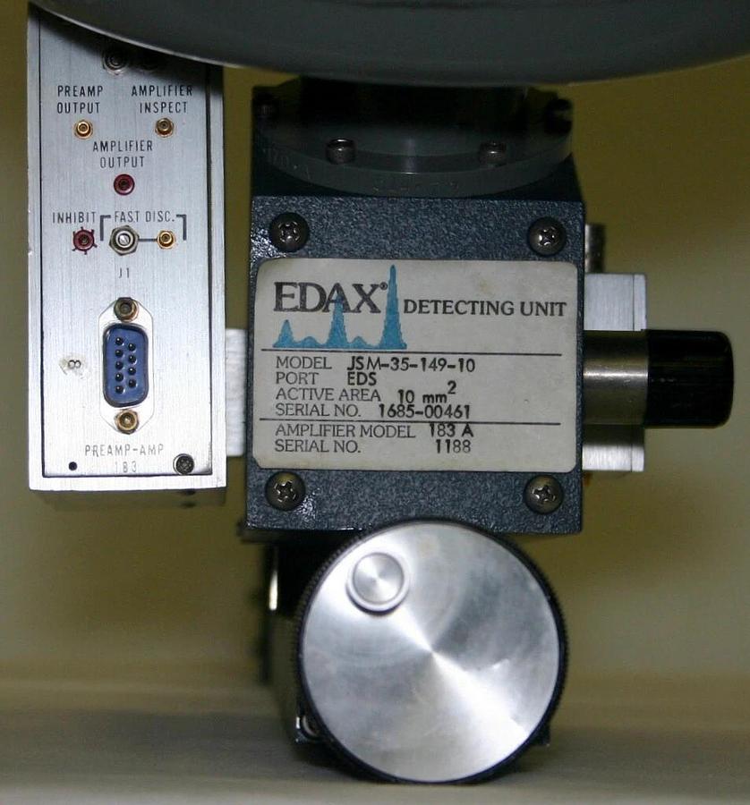 Used EDAX DETECTING UNIT, MODEL JSM 35-149-10 WITH AMPLIFIER, MODEL 183A