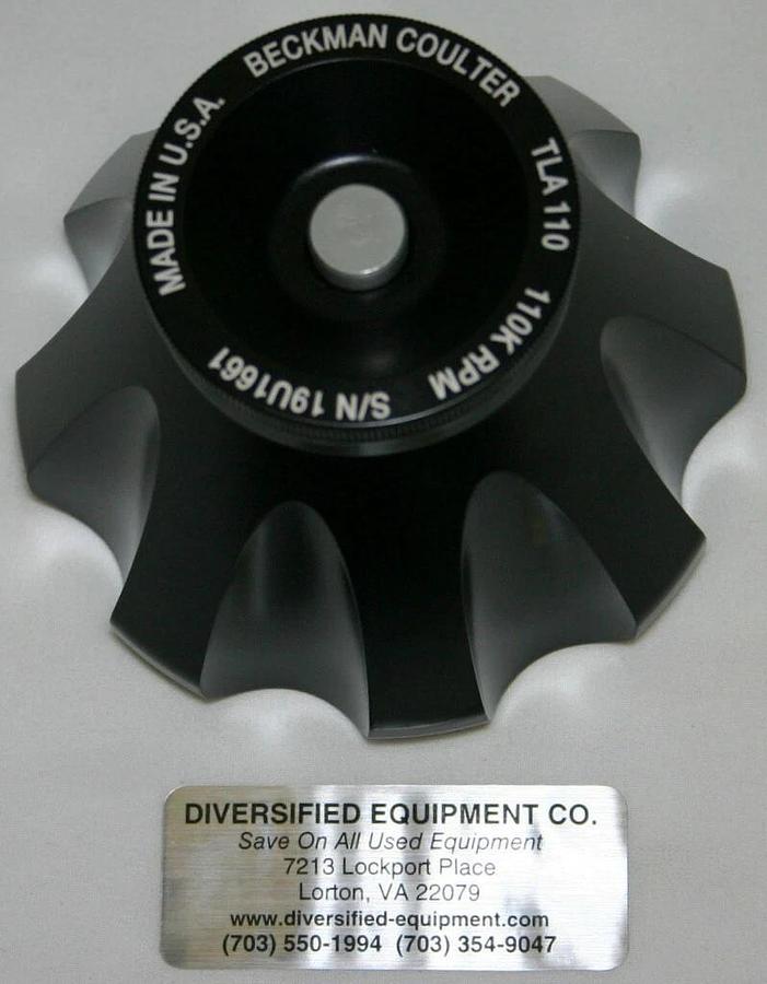 BECKMAN COULTER ULTRACENTRIFUGE FIXED ANGLE ROTOR, MODEL TLA-110, 8 X 5.1 ML