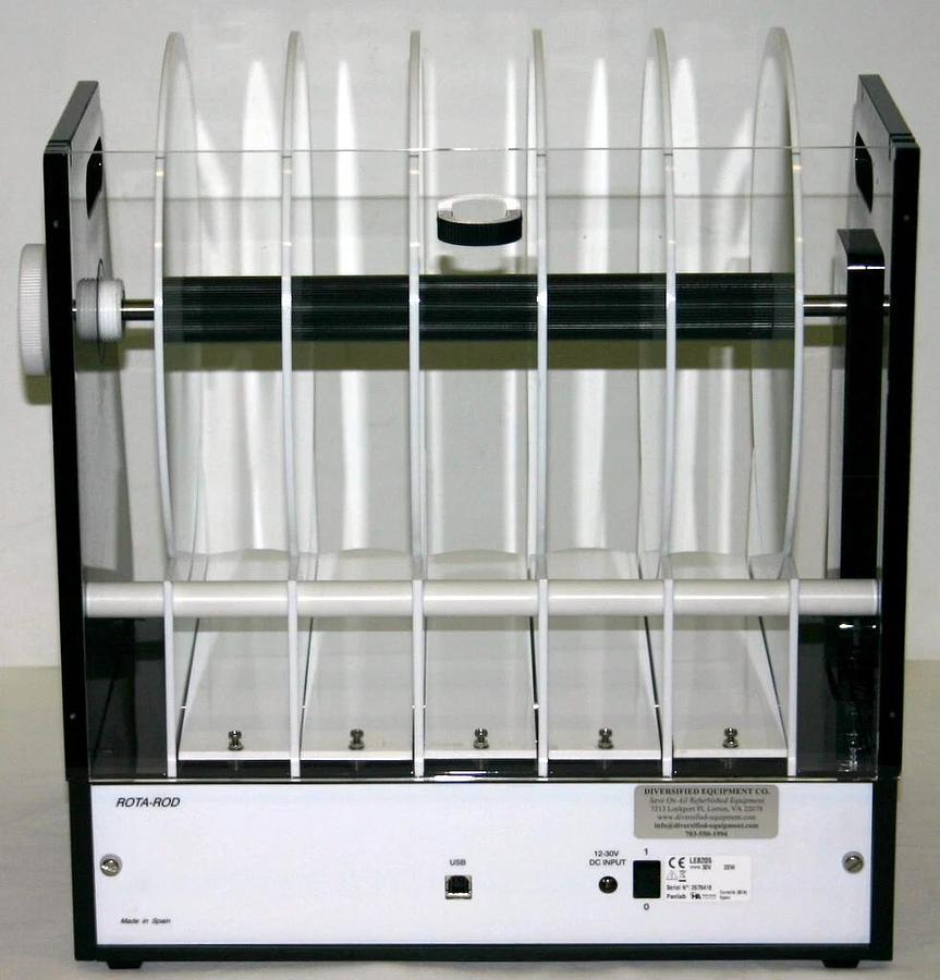 HARVARD APPARATUS PANLAB TOUCHSCREEN ROTAROD, MODEL LE8205, 5 LANES