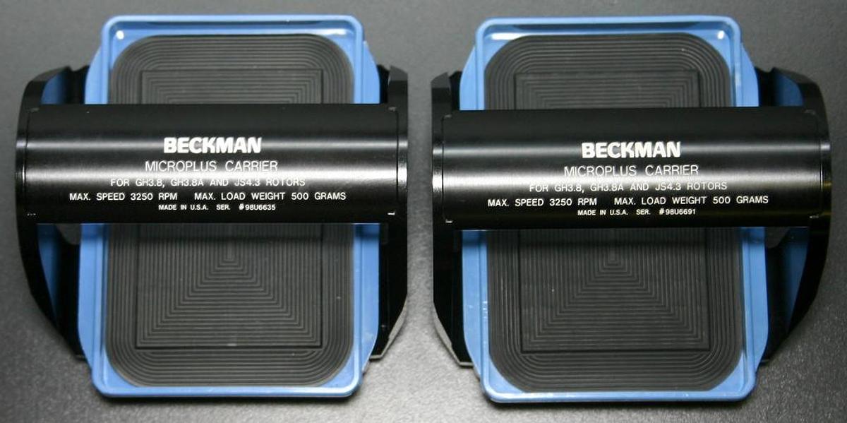 Used BECKMAN MICROPLUS MICROPLATE CARRIER MODEL 362394 FOR GH-3.8, 3.8A, JS-4.3 ROTOR